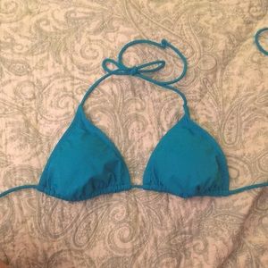 Blue triangle bikini